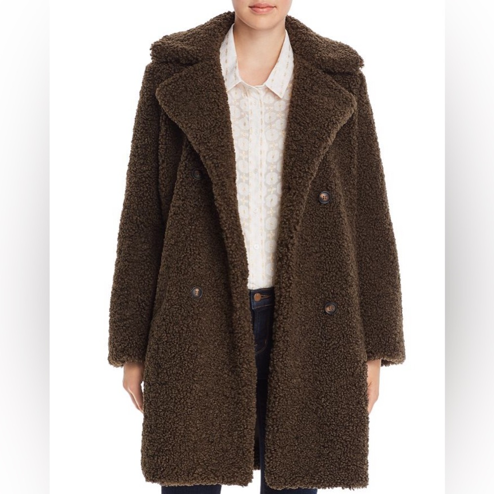 MKT Studio Teddy Long Coat Lined Super Warm Worn Twice